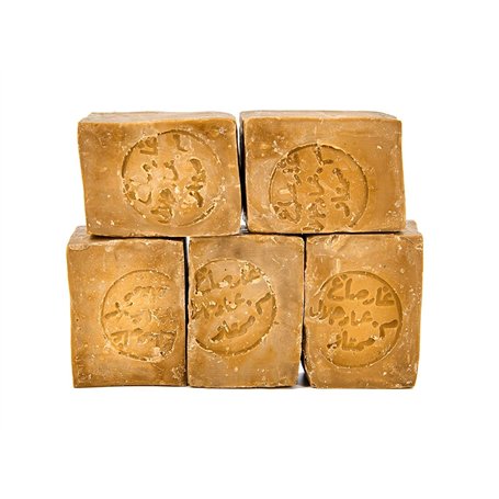 Carenesse Savon "d'Alep" Paquet Qualité Top Lot de 5-60% huile d’olive 40% huile de laurier fait à la main végétalien savon natu