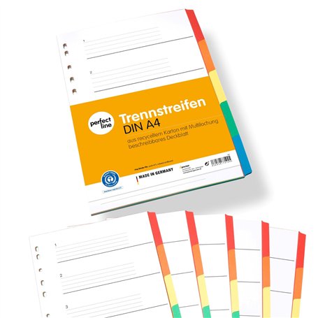perfect line Intercalaires classeur DIN-A4