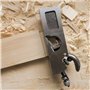 Rabot à feuillure Faithfull 3-en-1 à épaulement, arrondi et à ciseau dans un coffret en bois – Rabot à main multifonction avec b