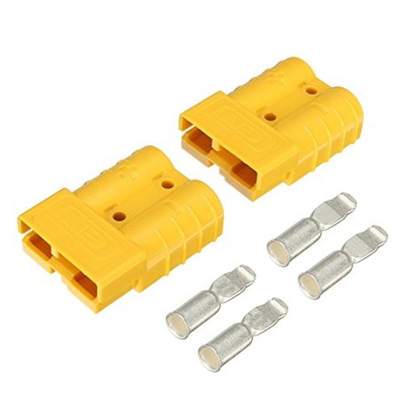 Tutoy 2 pièces 50A DC12 / 24V connecteurs de Type Anderson Prise d'alimentation Anderson 4X bornes Jaune