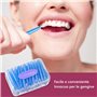 ROSENICE Lot de 60 brosses interdentaires télescopiques pour hygiène buccale - 0,7 mm - Bleu