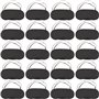 20 Pièces Masque pour les Yeux Bandés pour Jeu de Sommeil de Voyage avec Tampon de Nez