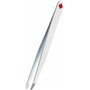 Pince à epiler elite Rubis Swiss Cross- antidérapante - Pince à épiler poils incarné - blanc