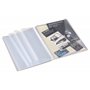 Classeur à spirale kangourou 20 pochettes en polypropylène DIN A4 + enveloppe + élastique de fermeture transparente