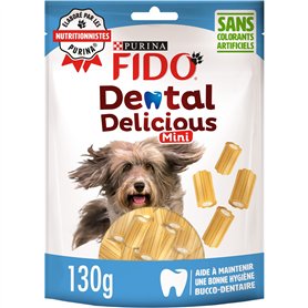 FIDO | DENTAL DELICIOUS MINI | Friandises | Chien Adulte | Riches en Calcium pour des dents solides | Aide à maintenir une bonne