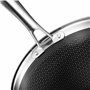 Hexclad 7 pièces hybride inoxydable/antiadhésive Intérieur et extérieur batterie de cuisine Commercial Comprend Bonus Stri Fry