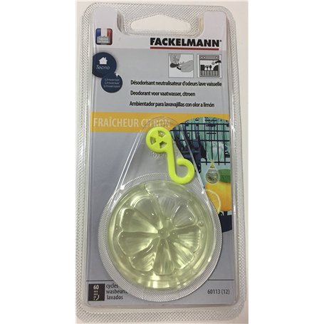 Fackelmann 60113 Désodorisant pour Lave-Vaisselle Senteur Citron