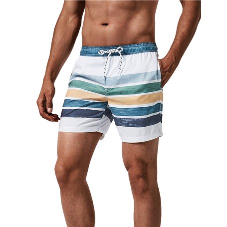 MaaMgic Homme Short de Bains Maillot de Bain avec Filet Style Tropical Voyage Pants Court de Sport Séchage Vite Bien pour Vacanc