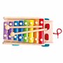 Mertens Voiture à piquer en bois avec xylophone pour enfants à partir de 18 mois Jouet pour enfants (jouet pour enfants à partir