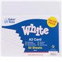 Baker Ross Lot de 50 feuilles de papier cartonné Blanc Format A3 220 g/m²