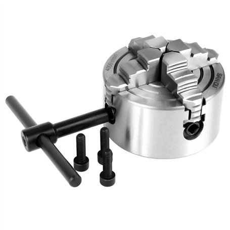 K72-80 Mandrin Tour 4 Mors Indépendant Réglable et Réversible Dia. 80mm