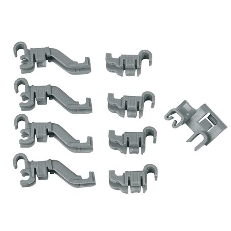 Bosch Siemens 632372 00632372 Kit de fixation original avec pince de fixation pour panier et panier pour lave-vaisselle Balay Bl