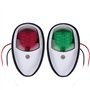 OurLeeme Feux de Navigation pour Bateau, 2 pièces 12V Vert et Rouge Marine Yacht LED Lumière Voile Lumière d'arc Latérale de Por