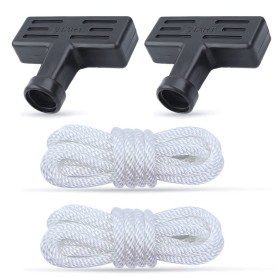 HAISHINE Corde de Démarreur à Rappel 1.3 Mètres 3,0 mm Corde Poignée de Démarrage pour Moteur de Débroussailleuse Tondeuse à Gaz HAISHINE Corde de Démarreur à Rappel 1.3 Mètres 3