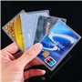 100 Pièces Titulaire de la Carte de Crédit Id Transparent en Plastique Verticale Manchons de Cartes de Visite Protecteur d'Ident