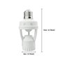 LED E27 Douille Culot Detecteur De Mouvement AC10-240V 60W Max - Blanc 1PCS