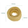 Mèches pour Bougies Bio Mèche de Chanvre Biologique avec Revêtement Naturel à La Cire d'abeille Hemp Wick Non Blanchie pour Fabr