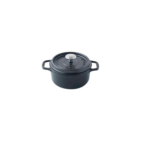 Invicta 402241 Cocotte Ronde - 24 cm - Fonte Emaillée - Noire