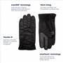 isotoner Gants en microfibre pour homme avec technologie déperlante pour écran tactile - noir - Large