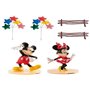 Dekora - Topper Cake pour Gâteau d'anniversaire Enfant de Mickey et Minnie en PVC 350057 Taille Unique Multicolore
