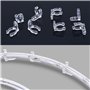 Lot de 40 clips de fixation pour tube lumineux LED