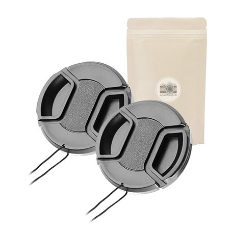 X2 77MM Bouchon Capuchon Cache D'OBJECTIF DE QUALITÉ avec Clip de Fermeture Avant pour Objectif DE DIAMETRE 77 MM Compatible App