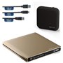 techPulse120 USB 3.0 Type-C Brenner Externe de CD DVD en Aluminium pour Ordinateur
