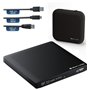 techPulse120 USB 3.0 Type-C Brenner Externe de CD DVD en Aluminium pour Ordinateur