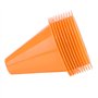 Alomejor 10Pcs Cônes de Plastique Marqueurs d'Agilité pour Entraînement Vitesse Formation Patinage Sports Orange