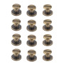 20pcs Rivets Tubulaires Tête Plate en Laiton Vis Ecrous Clous Rivets Capuchon Accessoires cuir artisanat rivets(5mm)