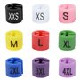 Dreamtop 450 Pcs Marqueurs de Taille en Plastique colorés pour Cintres, Séparateurs de Taille de Vêtements pour Cintres pour Cin