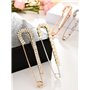 Pinces à Chandail Broche de Châle Broches en Fausses Perles Cristal Épingles de Robe de Sûreté Pinces de Chemises pour Femme, Or