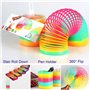 LIMEOW 2 pcs Ressort Jouet Ressort Magique Ressort Chat Rainbow Twirler Slinky Jouet Chat Ressort Petit Jouet Enfant lot Jouet M