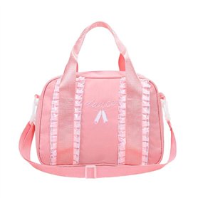 liuxi Sac de danse pour fille - Sac de danse avec fermeture éclair et sangle réglable - Rose uni liuxi Sac de danse pour fille - Sac de danse avec fermeture éclair et sangle réglable - Rose uni