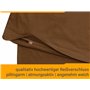 npluseins 1331.1812 Lot de 2 Housses de Coussin en Coton, Chocolat, ca. 40 x 60 cm