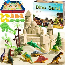 KiddosLand Sable Magique de Jeu 900g, Ensemble Classique Animaux - Dinosaure,Convient aux Enfants de Plus de 3 Ans, Cadeau Parfa KiddosLand Sable Magique de Jeu 900g