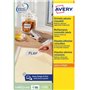 Avery Étiquettes Amovibles Rondes Blanches Ø 63,5 mm 200 Pièces L4852REV-25 Impression Laser et Jet d'Encre