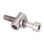 Vis de Tige de Selle de Bicyclette M5x30 / 35 / 40mm Titane Alliage Tige de Selle de vélo Boulon Fixe vis à tête Ronde(M5x30-tit