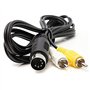 WICAREYO AV Câble Audio Vidéo Composite pour Genesis Mega Drive 1 et Câble AV Audio Vidéo 6 pieds 9 Broches pour Genesis Mega Dr