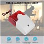 Vbestlife Sirène stroboscopique Filaire 12 V avec lumière Rouge