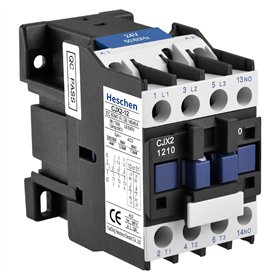 Heschen CJX2-1210 Bobine de contact 3 pôles 24V 50/60Hz normalement ouvert Ie 12A Ue 380V Heschen CJX2-1210 Bobine de contact 3 pôles 24V 50/60Hz normalement ouvert Ie 12A Ue 380V