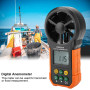 Anémomètre PM6252A,SEAFRONT Compteur de Vitesse du Vent Volume d'Air Messanemometer avec Ecran LCD pour la Planche à Voile Delta