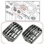 Twowinds - Grille de Ventilation Compatible avec Renault Clio 2 (1998-2001), Thalia (2001-2006) - Tableau de Bord - Aérateurs Cl