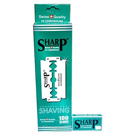 Razor Blades Club Lot de 100 lames de rasoir Sharp Hi Chromium