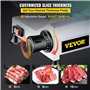 SucceBuy Trancheuse de Viande 10 inch 25cm 220V/50Hz Electrique Professionnelle Cutter Inoxidable à Viande Jambon Aliments (WED-