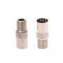X5 Adaptateur Antenne TV Coaxial RF Femelle vers Connecteur à Vis Type F Embase Câble - Adaptout Marque Française