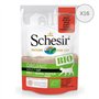 Schesir Cat Bio - Boeuf monoprotéiné - Nourriture Humide pour Chat - 16 sachets x 85 g