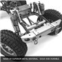 Dilwe 2pcs Amortisseur en métal pour SCX10 Axial D90 -4 1/10 RC Crawler Voiture