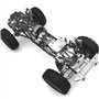 Dilwe 2pcs Amortisseur en métal pour SCX10 Axial D90 -4 1/10 RC Crawler Voiture