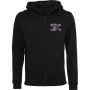 Sweat à Capuche Zippé : Speed Junkies avec Broderie Crâne - Cadeau pour Bikeur-s/Moto/Blouson Homme/Hoody/Hoodie/Chopper/Hooded-